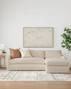 Macy Slipcover Chaise Sectional 101"