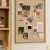 Oak & Linen Memo Board