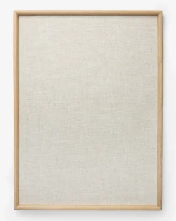 Oak & Linen Memo Board