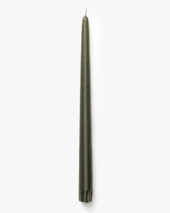 Olive Taper Candles (Set of 12)