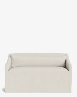 Olivier Slipcover Dining Bench