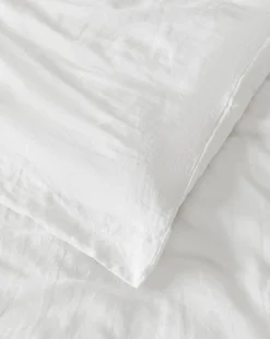 Penelope White Linen Duvet Cover