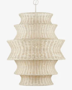 Phebe Rattan Chandelier