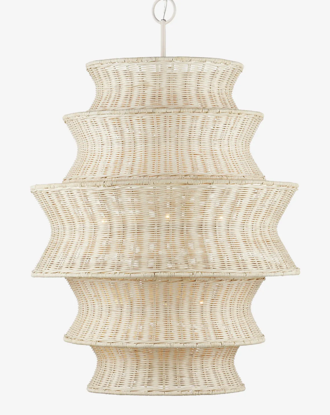 Phebe Rattan Chandelier