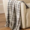 Plaid Tasseled Throw
