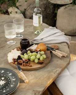 Rattan Cheese Knives