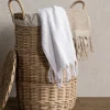 Rattan Lidded Laundry Bin