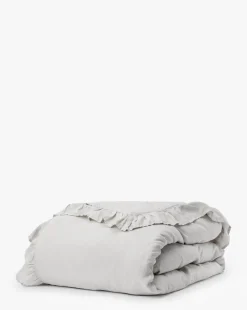 Ruffle Linen Duvet Cover