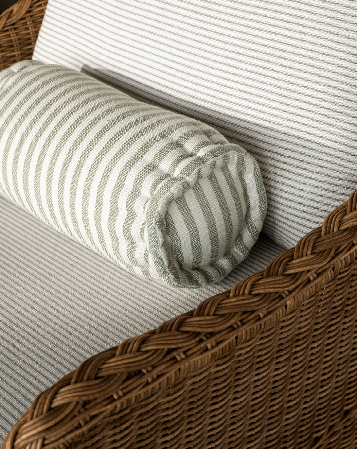 Striped Indoor/Outdoor Bolster Pillow