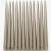 Taupe Taper Candles (Set of 12)