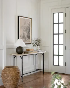 Travertine Console