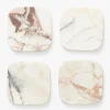 Verona Matte Marble Coasters (Set of 4)