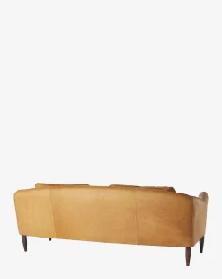 Warner Leather Sofa 80.5"