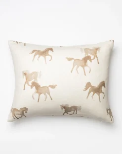 Watercolor Horses Pillow Cover