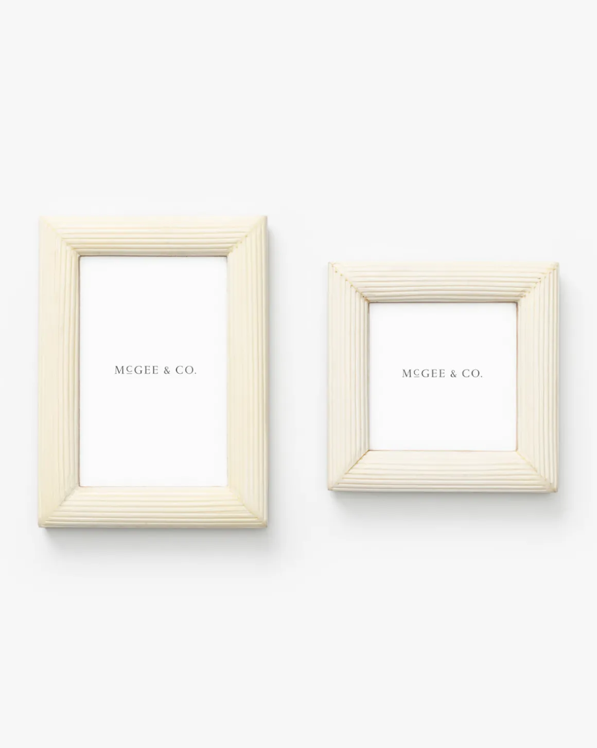 White Ridged Frame