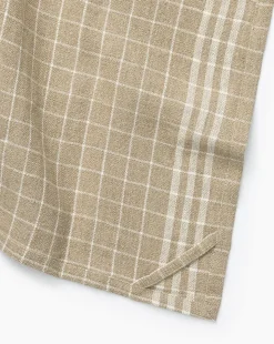 Windowpane Linen Tea Towel
